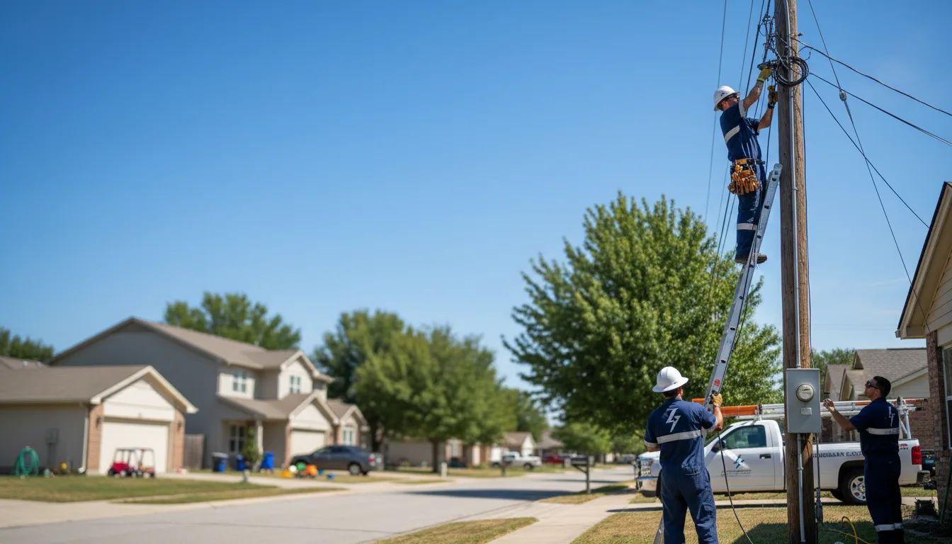 Residential electrician providing installation services in Cuney, TX